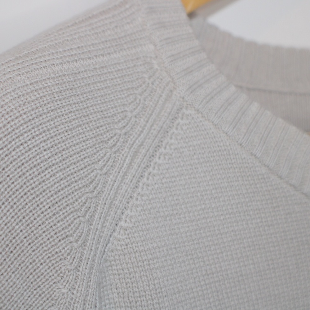 Timberland Light Gray Knit Grandpa Sweater 2XL - Picture 6 of 11